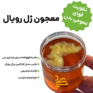 معجون ارگانیک ژل رویال با عسل گزانگبین